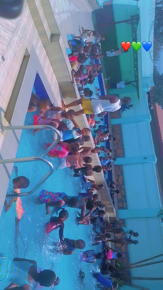 Swimming activities at Hotel Passions- Kagoma